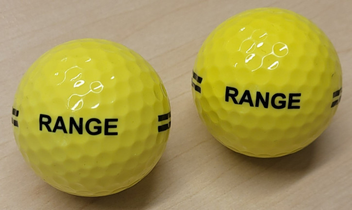 RANGE 2-piece Rangeball, gelb / 95er Kompression