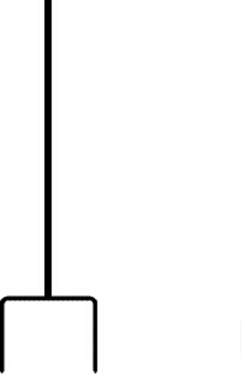 Schilderpfosten, Länge 102 cm