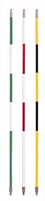 Fiberglas Stange (71 cm) für PGM Mkr. gelb/schwarz gestreift
