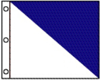 Flagge SEMAPHORE blau/wei&szlig;, TL