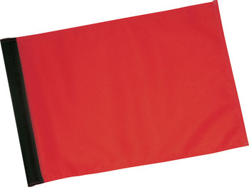 NYLON Flagge TL 2 farbig, rot, schwarzer Tube