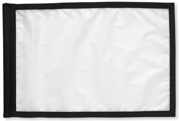 Nylon Flagge wei&szlig; ,TL mit Rand in schwarz