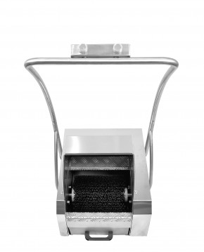 Schuhputzmaschine elektrisch aus Edelstahl